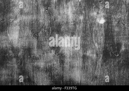 Alten Grunge Sperrholz mit schwarzer Beize Schicht, Foto Hintergrundtextur Stockfoto