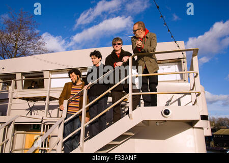 Gedrängtes Haus, fotografiert in Bristol auf dem Thekla soziale Boot. 19. März 2007 Stockfoto