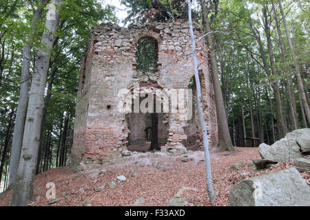 Ruinen der die barocke Wallfahrtskapelle St. Mary Magdalene Stockfoto