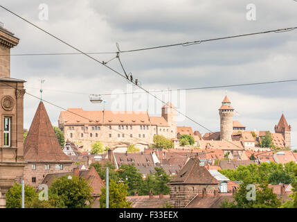 Nürnberg, Deutschland - 5. SEPTEMBER: Die Kaiserburg in Nürnberg, Deutschland am 5. September 2015. Stockfoto