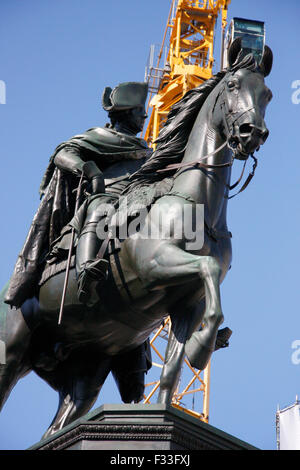 Reiterdenkmal Friedrich des Grossen, Unter Den Linden, Berlin-Mitte. Stockfoto