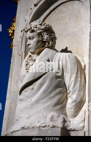 Ludwig van Beethoven-Skulptur, Tiergarten, Berlin. Stockfoto