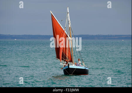 Alten Segelregatta, Binic Hafen in der Nähe von Saint-Brieuc, Côtes-d ' Armor, Bretagne, Bretagne, Frankreich Stockfoto