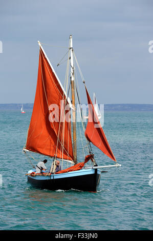 Alten Segelregatta, Binic Hafen in der Nähe von Saint-Brieuc, Côtes-d ' Armor, Bretagne, Bretagne, Frankreich Stockfoto