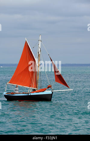 Alten Segelregatta, Binic Hafen in der Nähe von Saint-Brieuc, Côtes-d ' Armor, Bretagne, Bretagne, Frankreich Stockfoto