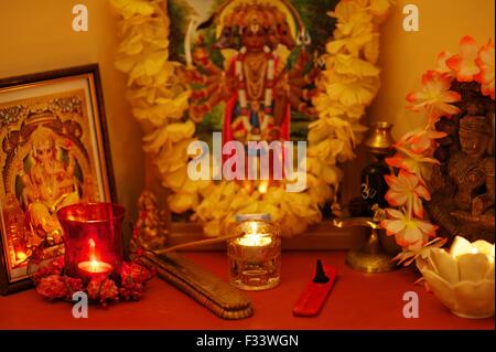 Indischer altar Stockfoto