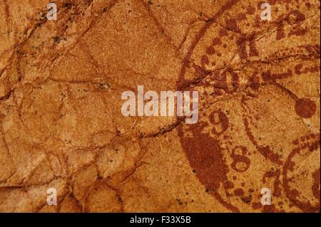 Vintage im Alter von Altpapier Stockfoto