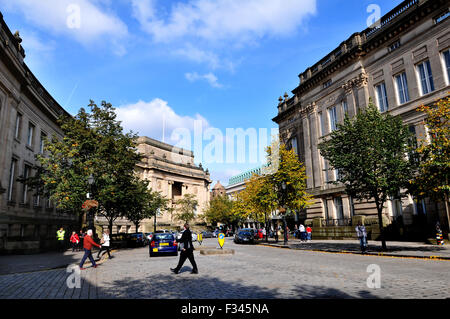 Bolton Magistrates Court, Le Mans Crescent, Bolton. Bild von Paul Heyes, Dienstag, 29. September 2015. Stockfoto