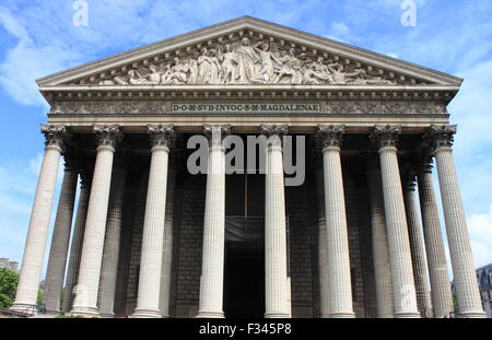 Die Kirche La Madeleine in Paris Frankreich Stockfoto