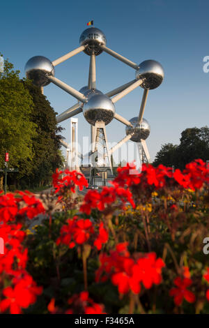 Atomium, das Modell eines Eisenmoleküls in Brüssel-Belgien-Europa Stockfoto