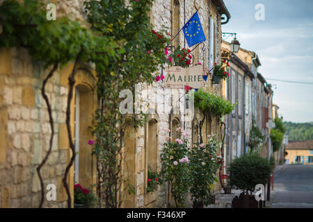 Montpazier, Pays de Bergerac, Périgord, Dordogne, Aquitaine, Frankreich Stockfoto