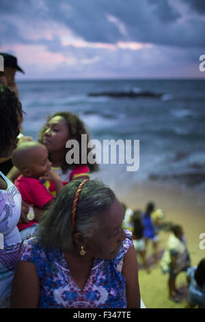 Schlemmen Sie de Yemanja, Salvador da Bahia, Brasilien Stockfoto