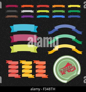 Kollektion flache Aufkleber. Vektor-Illustration Stock Vektor