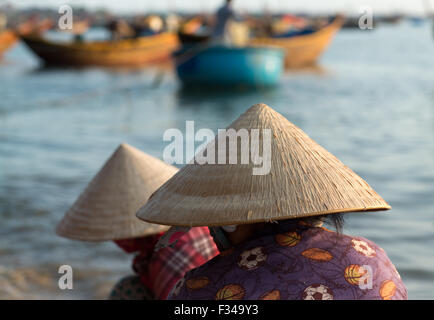 Mũi Né Fischerdorf, Bình Thuận Provinz, Vietnam Stockfoto