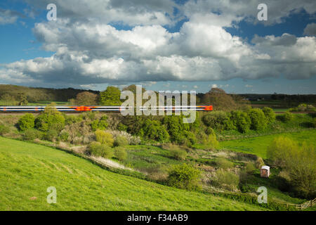 Ausbildung durchlaufen Milborne Wick, Somerset, England, UK Stockfoto