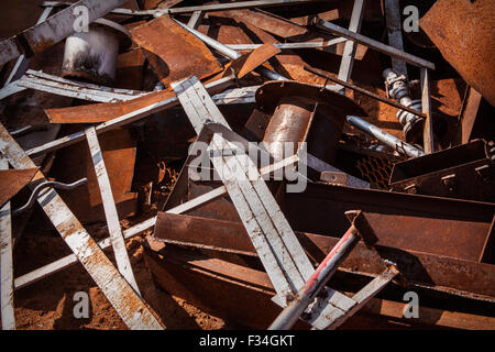 Schrottplatz Metall Stockfoto