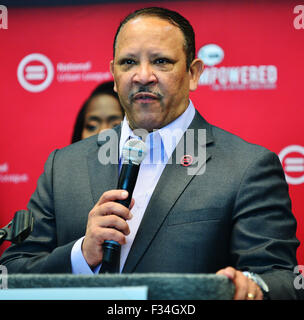 National Urban League Pressekonferenz Mitwirkende: National Urban League Präsident & CEO Marc H. Morial wo: Fort Lauderdale, Florida, Vereinigte Staaten, wann: 29. Juli 2015 Stockfoto