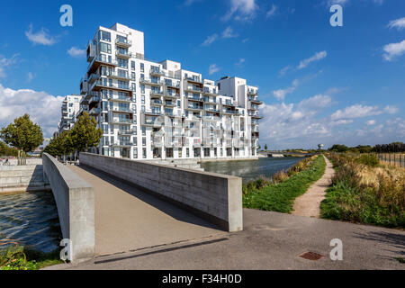 Moderne Wohnungen in Orestaden, Kopenhagen, Dänemark Stockfoto