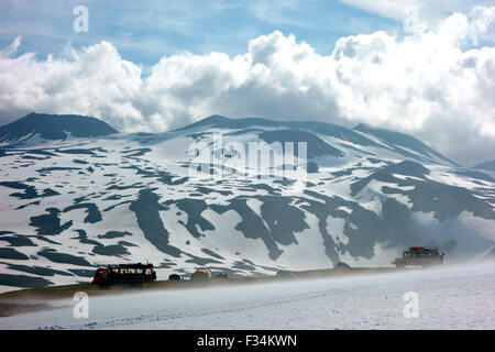 Gorely Vulkan Basislager, Kamtschatka, Russland Stockfoto