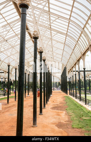 Glas Haus, Lalbagh Botanical Garden, Bangalore, Karnataka, Indien Stockfoto