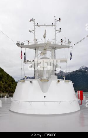 Kommunikation und Navigationssystem an Bord-Kreuzfahrtschiff Stockfoto