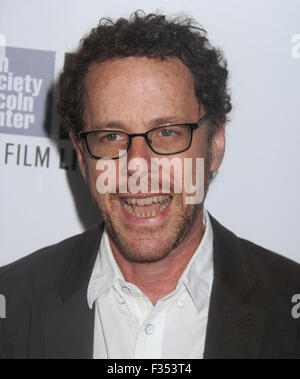 New York, New York, USA. 29. Sep, 2015. Regisseur ETHAN COEN besucht 2015 New York Film Festival Screening des 15. Jahrestages der "Brother Where Art Thou" in der Alice Tully Hall im Lincoln Center statt. Bildnachweis: Nancy Kaszerman/ZUMA Draht/Alamy Live-Nachrichten Stockfoto