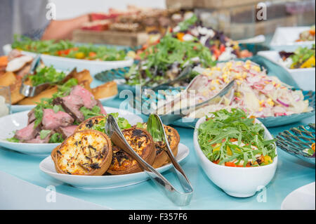 Schöne Essen am buffet Stockfoto