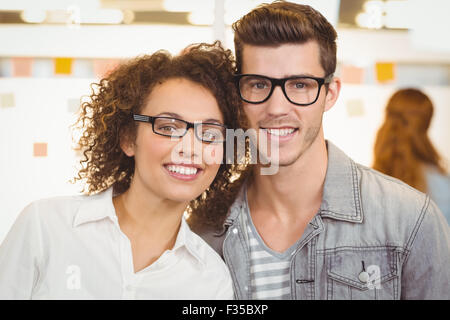 Porträt des Lächelns Geschäftsleute Stockfoto