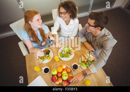 Geschäftsleute, Brunch genießen Stockfoto