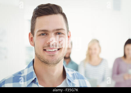 Close-up Portrait von lächelnden Mann Stockfoto