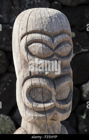 Puuhonua - Honaunau National Historical Park ist ein uns National Historical Park befindet sich auf der Big Island von Hawaii. Stockfoto