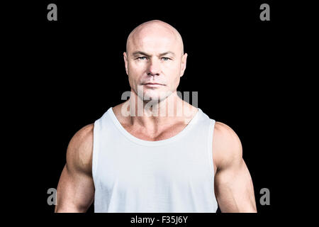 Porträt von zuversichtlich Glatzkopf Stockfoto