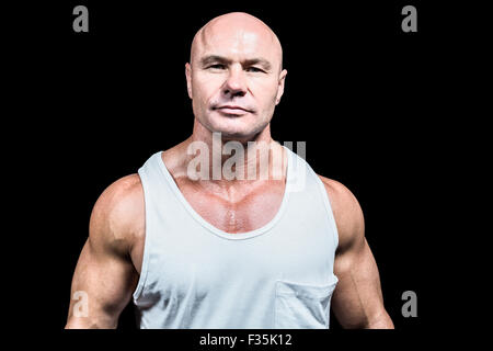 Porträt von zuversichtlich Mann in Weste Stockfoto