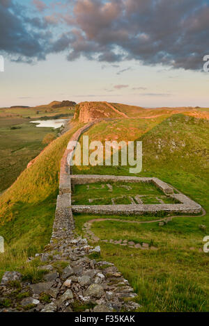 Milecastle 39 am Hadrianswall Stockfoto