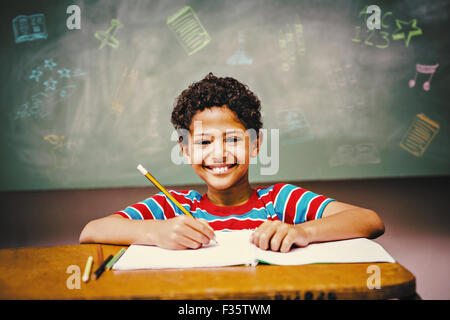 Zusammengesetztes Bild Schulfächer doodles Stockfoto