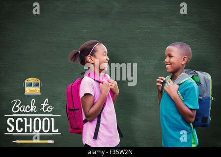 Zusammengesetztes Bild des Lächelns Schüler Stockfoto