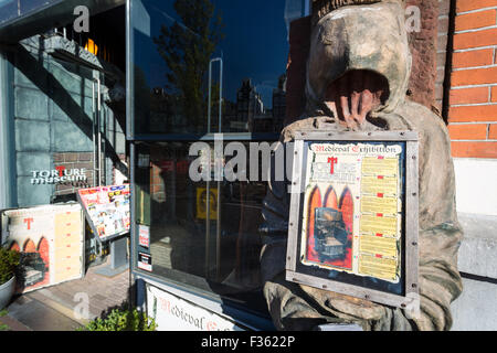 Eintritt in das Folter-Museum in Amsterdam, Niederlande, Europa. Stockfoto