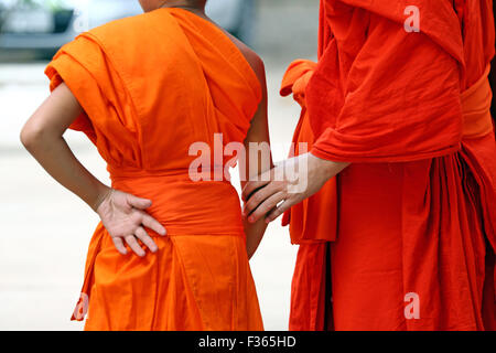 Buddhistische Mönche, Vientiane, Laos Stockfoto