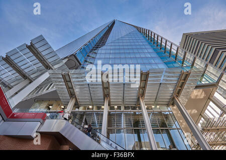 Die Scherbe, genannt der Shard of Glass, Shard London Bridge und London Bridge Tower, früher ist eine 72-geschossiges Hochhaus Stockfoto