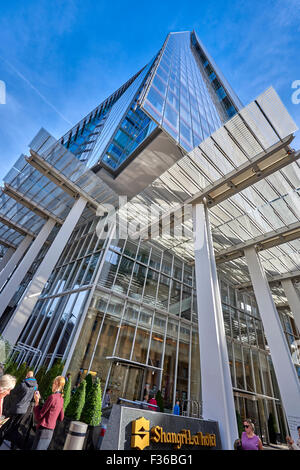 Die Scherbe, genannt der Shard of Glass, Shard London Bridge und London Bridge Tower, früher ist eine 72-geschossiges Hochhaus Stockfoto