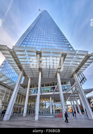Die Scherbe, genannt der Shard of Glass, Shard London Bridge und London Bridge Tower, früher ist eine 72-geschossiges Hochhaus Stockfoto