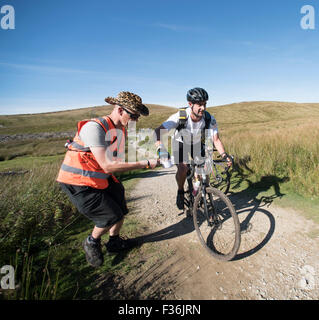 Drei Zinnen Cyclocross 2015, Yorkshire Dales, UK. Stockfoto