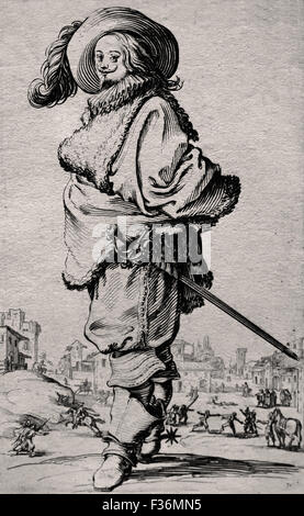 Der Adel von Lothringen 1620-1623 Jacques Callot 1592-1635 Frankreich Französisch Stockfoto