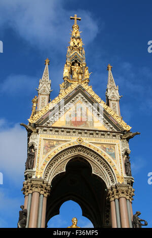 Das Albert Memorial Kensington Gardens-London Stockfoto