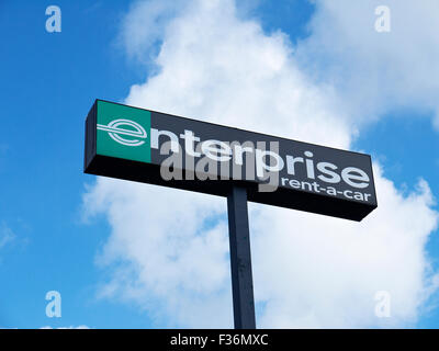 Enterprise Rent-a-Wegweiser UK Stockfoto