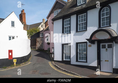 Topsham ein Dorf am Fluss Vorabend im East Devon England UK Ferienhäuser Stockfoto