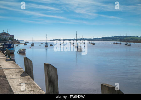 Topsham ein Dorf am Fluss Vorabend im East Devon England UK Stockfoto