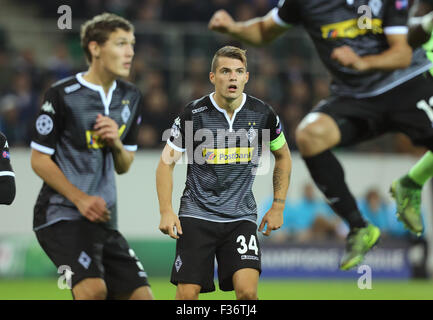 Mönchengladbach, Deutschland, 30. September 2015. Champions League, Gruppe D, Borussia Moenchengladbach Vs Manchester City: Granit-Qualifikationsspiel (Mönchengladbach, C). Bildnachweis: Jürgen Schwarz/Alamy Live-Nachrichten Stockfoto