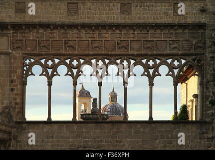 Palazzo dei Papi in Viterbo, Italien Stockfoto