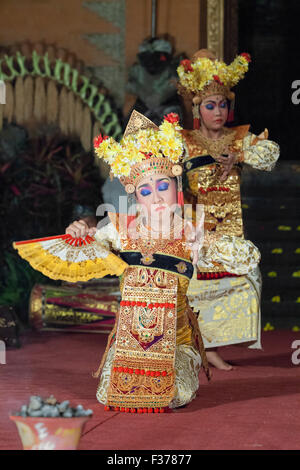 Legong Trance und Paradies tanzen, Ubud Palast, Bali, Indonesien Stockfoto